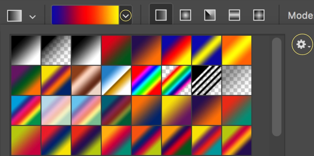 Cách Sử dụng công cụ tô màu chuyển sắc Gradient trong Photoshop